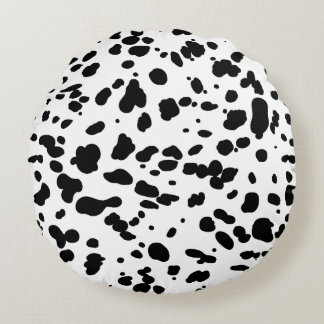 Almofada Redonda Estampa Dalmata
