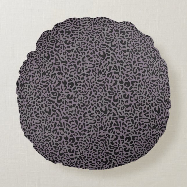 Almofada Redonda Estampa Leopardo (Frente)