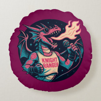 Almofada Redonda Este Dragão Põe Fogo