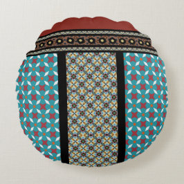 Almofada Redonda Estilo de Correspondência Mexicano 3