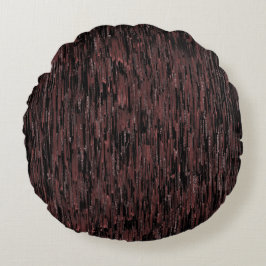 Almofada Redonda Estilo de mosaico borgonha com fundo áspero