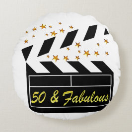 ALMOFADA REDONDA ESTRELA DE FILME DE 50 ANOS