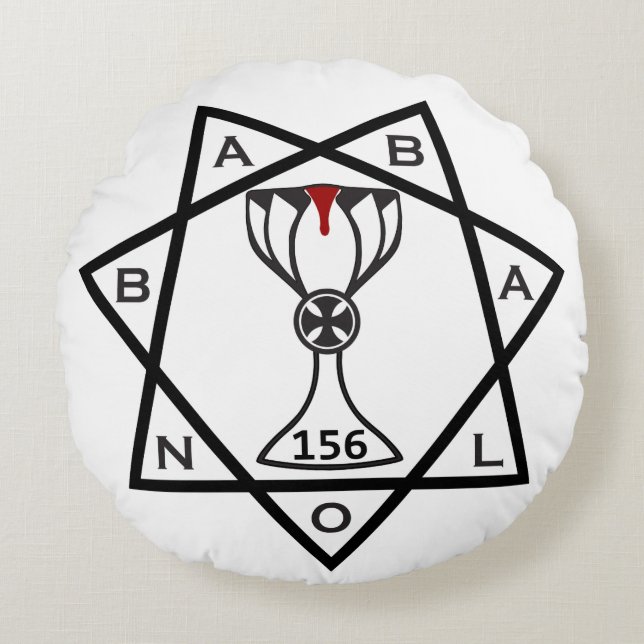 Almofada Redonda Estrela do Travesseiro Babalon (Frente)