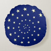 Estrelas Elegantes em Espiral em Travesseiro Redon