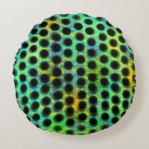 esverdeada de cír culos pretos e bagunça