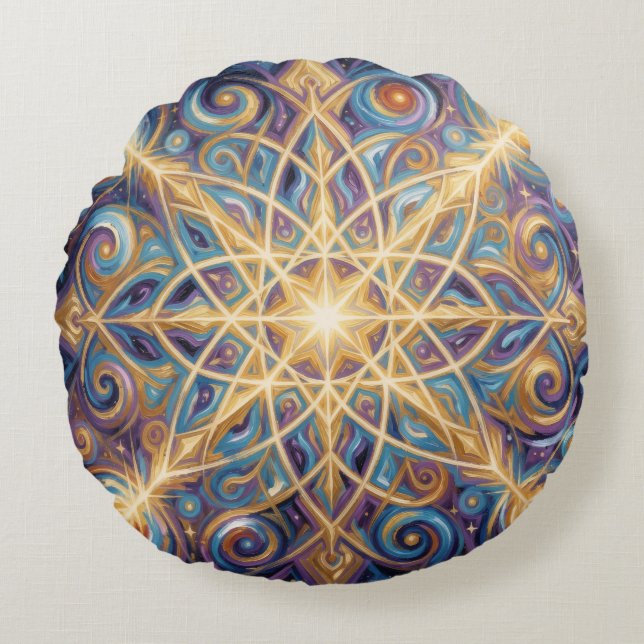 Almofada Redonda Ethereal Vision – Beyond Reality49 (Frente)
