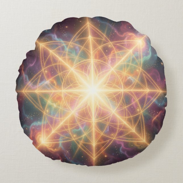 Almofada Redonda Ethereal Vision – Beyond Reality54 (Frente)