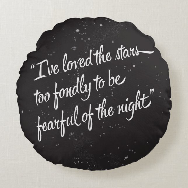 Almofada Redonda Eu amei as estrelas (Frente)