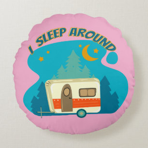 Almofada Redonda Eu Dormi Em Volta De Camper Van Camping Explorer N