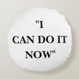 ALMOFADA REDONDA EU POSSO FAZER ISSO AGORA