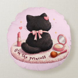 Almofada Redonda Eu sou a Princesa
