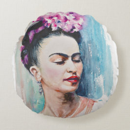 Almofada Redonda Eve Painted Frida