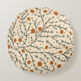 Almofada Redonda Evergreen Kisses Under the Mistletoe