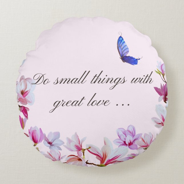 Almofada Redonda Excelente Love Round Travesseiro (Frente)