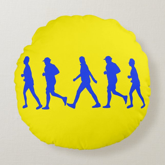 Almofada Redonda Executando o trabalho de Corrida (Frente)