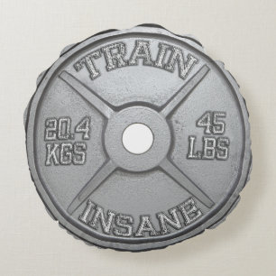 Almofada Redonda Exercício insano do trem (placa do Barbell)
