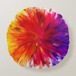 Almofada Redonda Explosão de cor