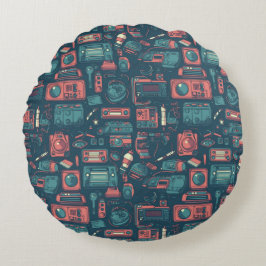 Almofada Redonda Explosão do passado: tecnologia da anos 80
