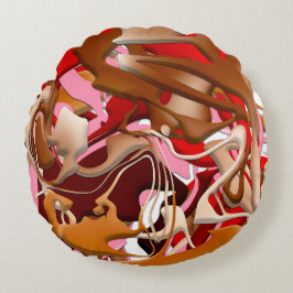 Almofada Redonda Explosion of Frozen Flavors