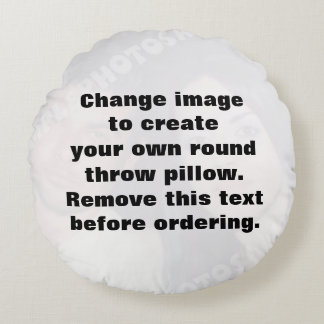 Almofada Redonda Faça sua própria foto personalizada