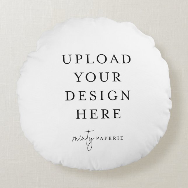 Almofada Redonda Faça você mesmo 16" (Frente)