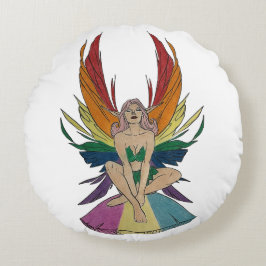 Almofada Redonda Fada Pansexual