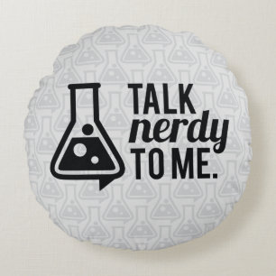Almofada Redonda Fale com o Nerdy
