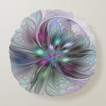 Fantasia Abstrata Moderna Colorida Floral Fractal