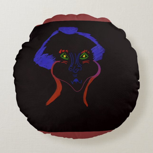Almofada Redonda Fantasy Character Art  (Frente)