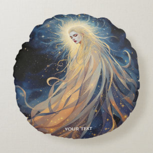 Almofada Redonda Fantasy - Estrelas do Espaço da Senhora