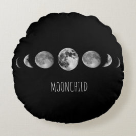 Almofada Redonda Fases da lua * Moonchild