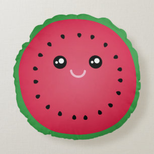 Almofada Redonda Fatia suculenta Kawaii bonito Foodie engraçado da
