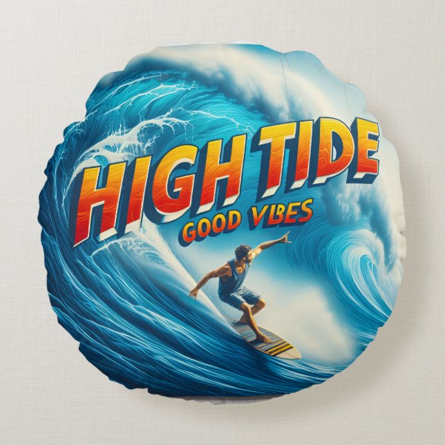 Almofada Redonda Faux Wrapped Canvas Print (Frente)