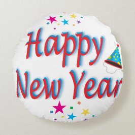 Almofada Redonda Feliz ano novo