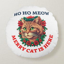 Almofada Redonda Feliz Catmas