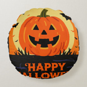 Almofada Redonda Feliz Halloween