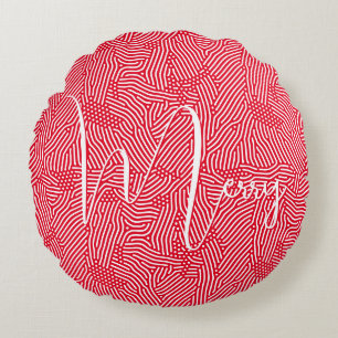 Almofada Redonda Feliz Natal Férias