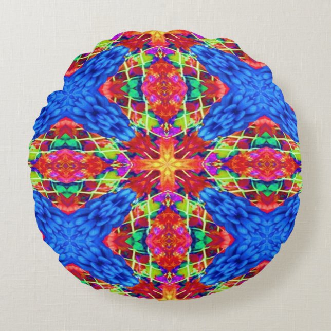 Almofada Redonda Feriados Felizes Não Denominados (Frente)