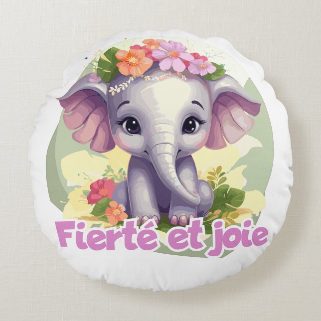 Almofada Redonda Fierté et joie (Frente)