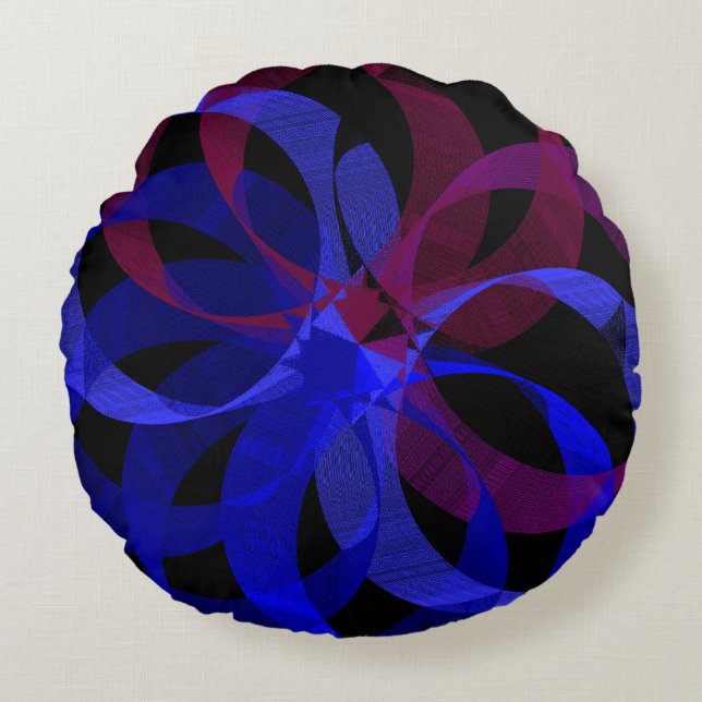 Almofada Redonda Figura 8 Travesseiro redondo geométrico (Frente)