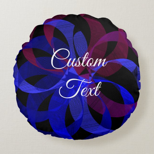 Almofada Redonda Figura 8 Travesseiro redondo geométrico (Frente)