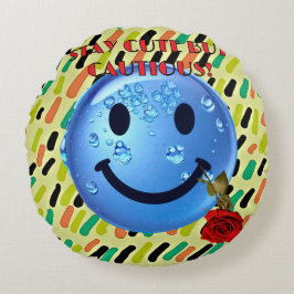 ALMOFADA REDONDA FIQUE BONITO, MAS CAUTELOSO!