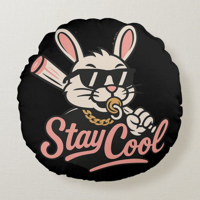 Almofada Redonda Fique Legal (Frente)