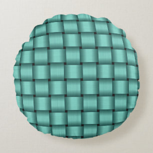 Almofada Redonda Fita Teal