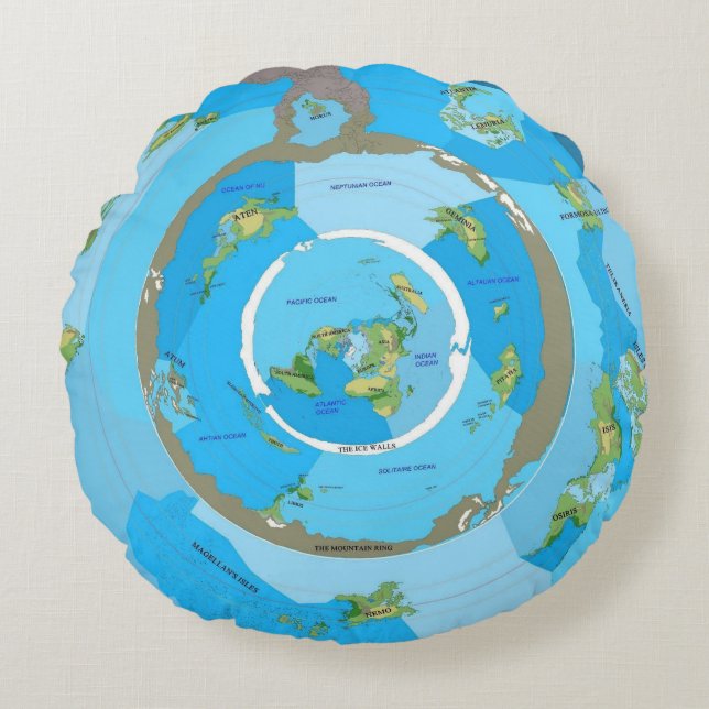 Almofada Redonda Flache Erde  (Frente)