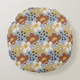 Almofada Redonda Flat Floral Orgânico