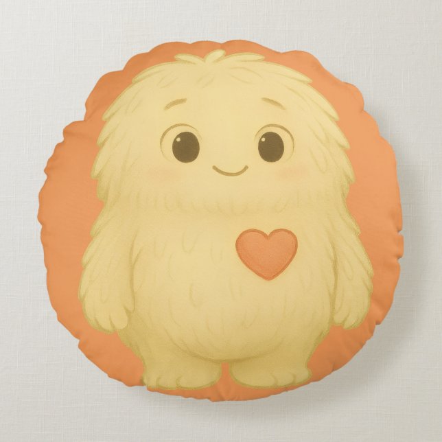 Almofada Redonda Flauschi Kissen – Das Empathie-Monster (Frente)