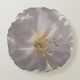 Almofada Redonda flor branca