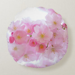 Almofada Redonda Flor de árvore de cereja japonesa