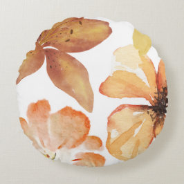 Almofada Redonda Flor de laranja
